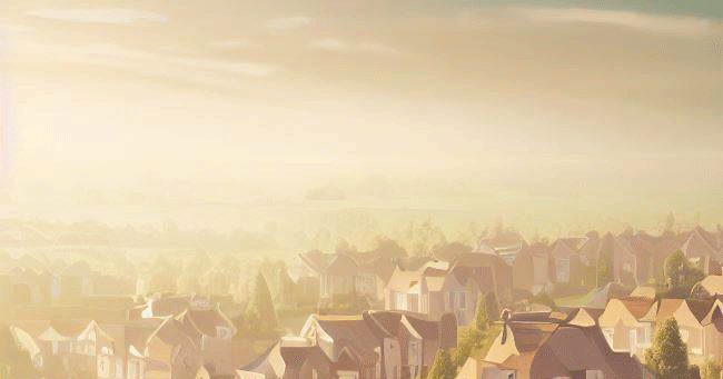 1 The unhealthy residential areas in the UK at present in photorealistic style