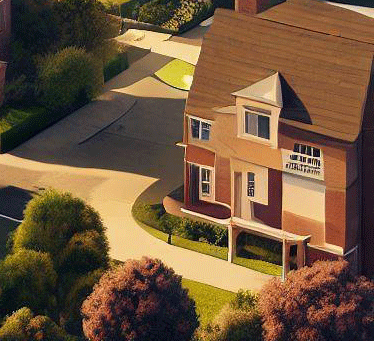 The unhealthy residential areas in the UK at present in photorealistic style